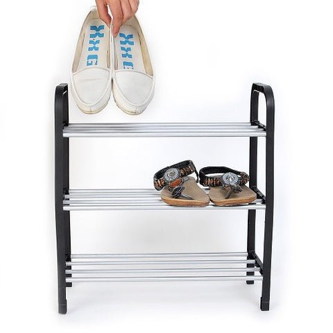 3 Tier Plastic Shoes Rack Organizer Stand Shelf