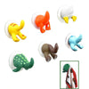 Cute Cartoon Animal Tail Rubber Sucker Hook Key Towel Hanger