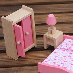 Doll Bathroom Furniture Dollhouse Wooden Miniature