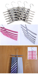 Nonslip Neck Belts Tie Velvet Fishbone Hangers