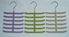 Nonslip Neck Belts Tie Velvet Fishbone Hangers