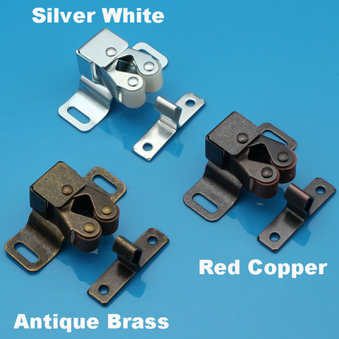 Double Roller Bronze Plate Door Latch