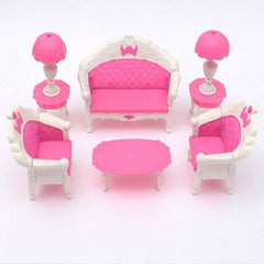 Dollhouse for Barbie Doll Furniture Playset