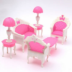 Dollhouse for Barbie Doll Furniture Playset