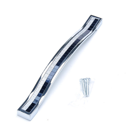 Modern Colorful Alloy Crystal Glass Furniture Handle