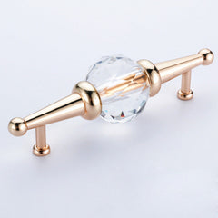 Modern Luxury Crystal Glass Pull Handle Knob