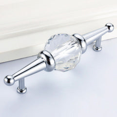 Modern Luxury Crystal Glass Pull Handle Knob