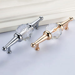 Modern Luxury Crystal Glass Pull Handle Knob