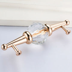 Modern Luxury Crystal Glass Pull Handle Knob