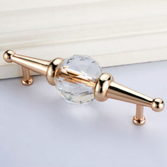 Modern Luxury Crystal Glass Pull Handle Knob