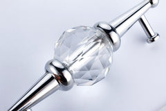 Modern Luxury Crystal Glass Pull Handle Knob