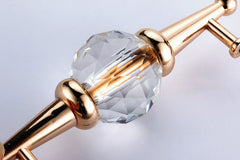 Modern Luxury Crystal Glass Pull Handle Knob