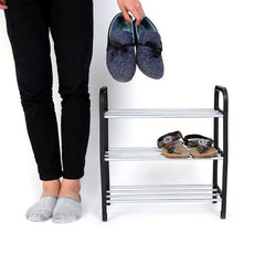 3 Tier Plastic Shoes Rack Organizer Stand Shelf