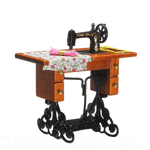 Vintage Miniature Sewing Machine Furniture Toys