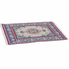 Furniture Miniature Woven Rug Carpet Multi- Colored