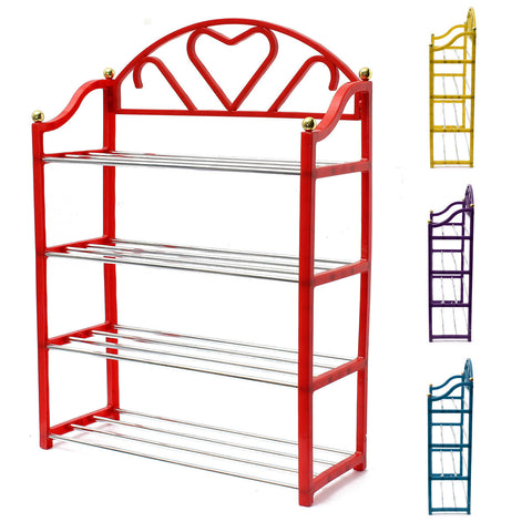 Environmental Plastic Home 4 Tier Shoes Rack